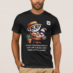 Men New Year honest Resolution T-Shirt