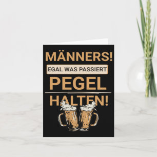 Men No What Happens Keep The Level Malle Sticker Card
