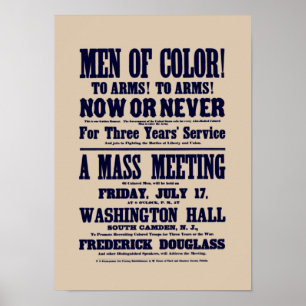 Men Of Colour! To Arms! Now Or Never Poster