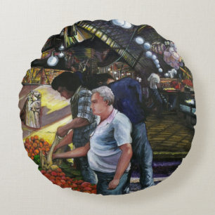 Men of Commerce, Jerusalem Round Cushion