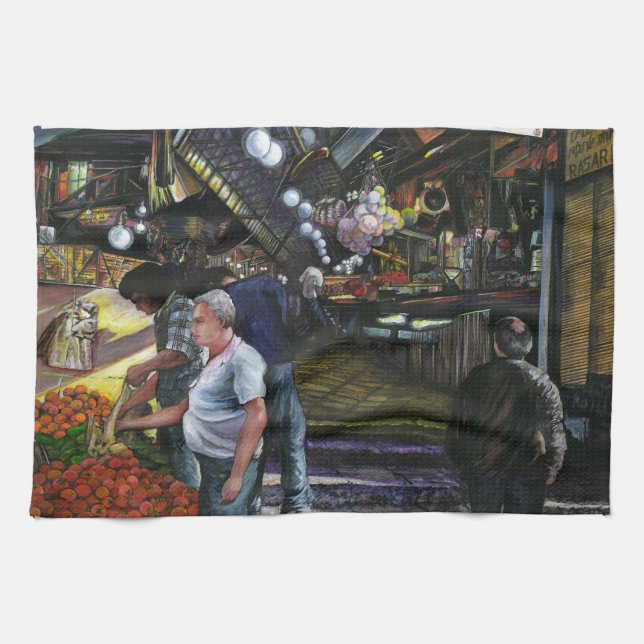 Men of Commerce, Jerusalem Tea Towel (Horizontal)