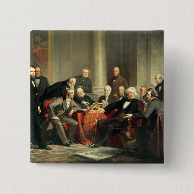 Men of Progress 15 Cm Square Badge (Front)