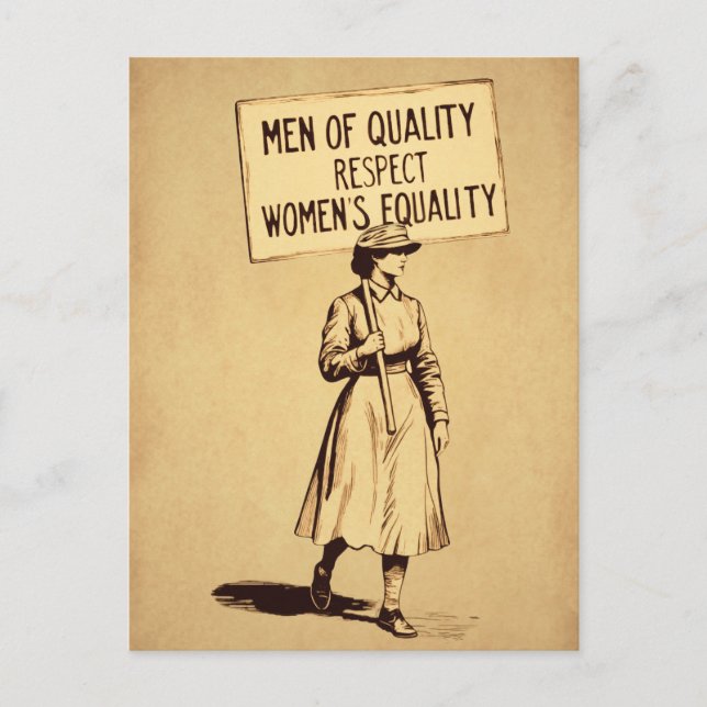 Men of Quality Respect Womens Equality Postcard (Front)
