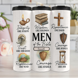 Men of the Bible Virtue Collage Thermal Tumbler