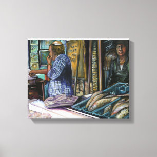 Men of the Desert, Gifts of the Sea. Jerusalem Canvas Print