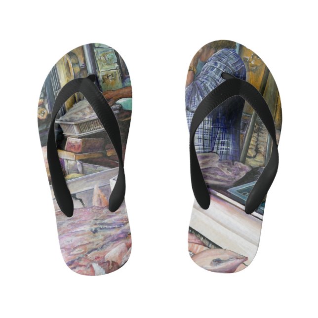 Men of the Desert, Gifts of the Sea, Jerusalem Kid's Flip Flops (Footbed)