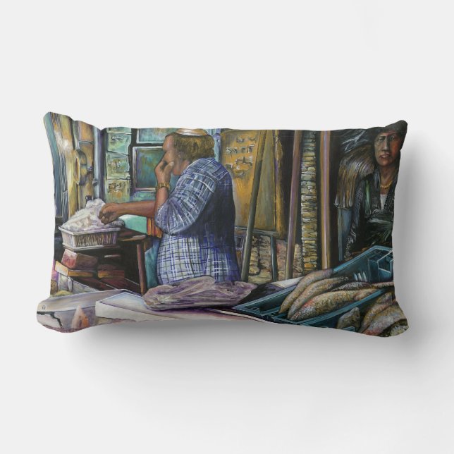 Men of the Desert, Gifts of the Sea, Jerusalem Lumbar Cushion (Front)