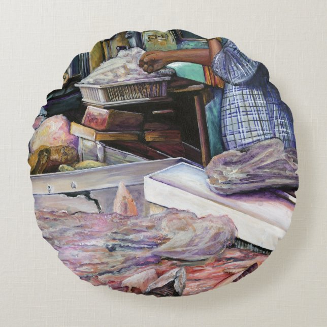 Men of the Desert, Gifts of the Sea, Jerusalem Round Cushion (Front)