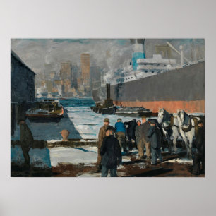 Men of the Docks by George Bellows (1912) Poster