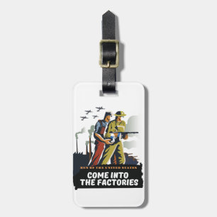 Men of the United States, WW2 poster Luggage Tag