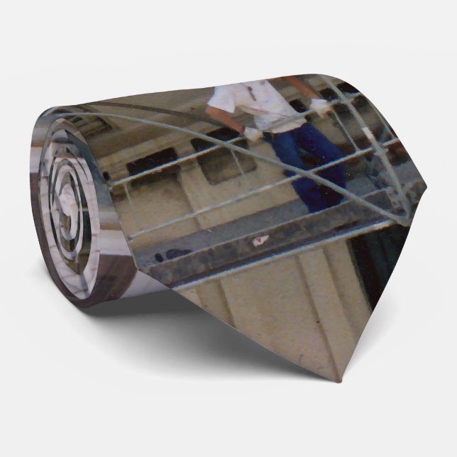 Men On Scaffolding Tie (Rolled)