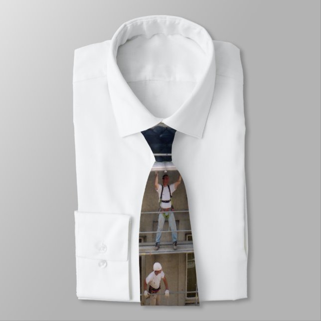 Men On Scaffolding Tie (Tied)