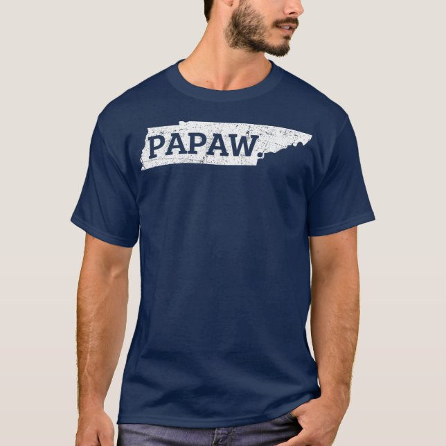 Men Papaw T  Tennessee T  Tennessee Grandpa T-Shirt (Front)