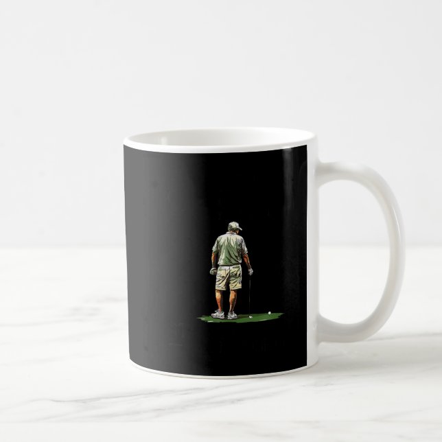 Men Play Golf Eighties Funny Golfer Golfing  Coffee Mug (Right)