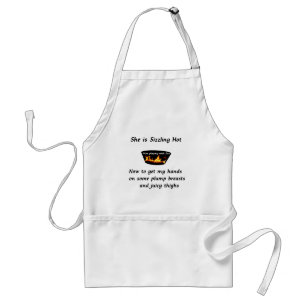 Men playing with Fire: sizzling hot Standard Apron