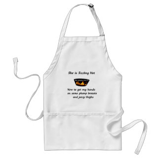 Men playing with Fire: sizzling hot Standard Apron