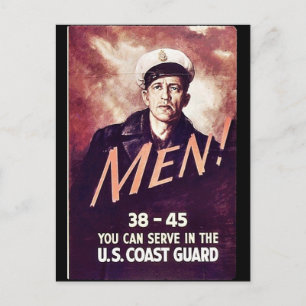 Men! Postcard