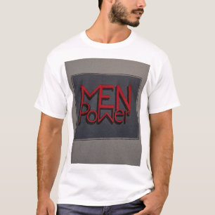 Men Power Motivational Typography T-Shirt. T-Shirt