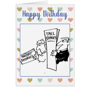 Men Reading Books of Short & Tall Stories Joke