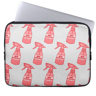 Men Repellent Spray Bottle Sassy Humour (Red) Laptop Sleeve