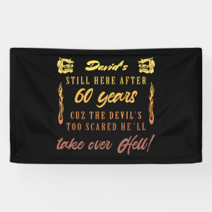 Men’s 60th Birthday Humour Banner