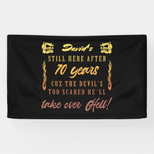 Men’s 70th Birthday Humour Banner