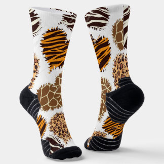 Men’s African Print Athletic Crew Socks
