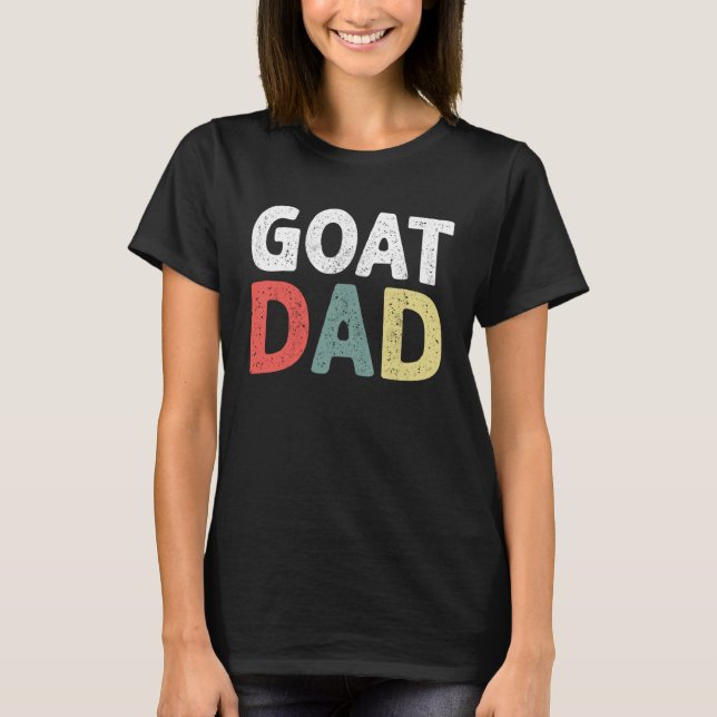 Men s  Goat Dad Animal  Farmers Father s Day T-Shirt (Front)