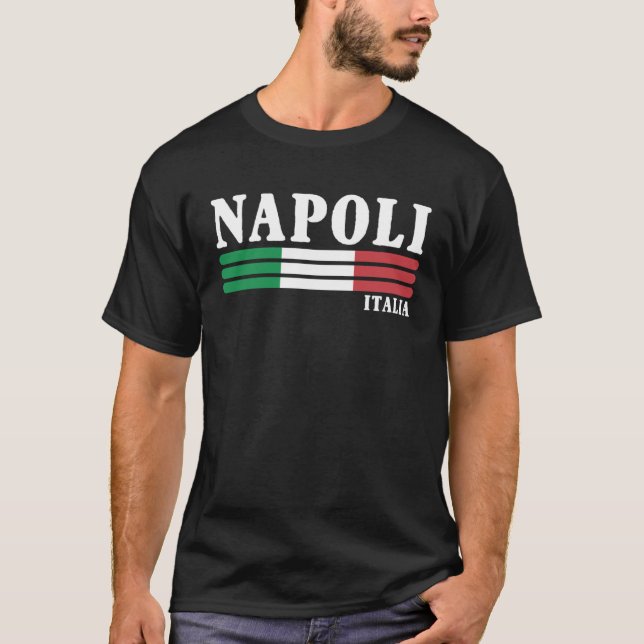 Men s Naples Italy Italian Souvenir Napoli Italia  T-Shirt (Front)