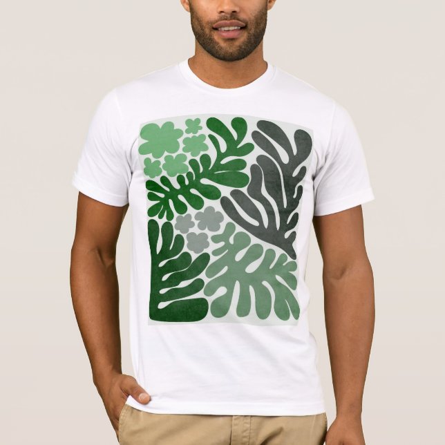 Men’s Plant Leaf Design T-Shirt – Bold & Nature (Front)