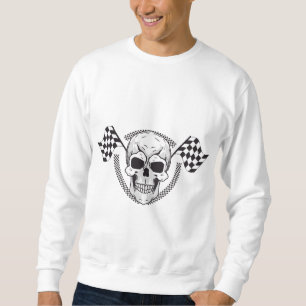 Men’s Skull Racing Flag Sweatshirt