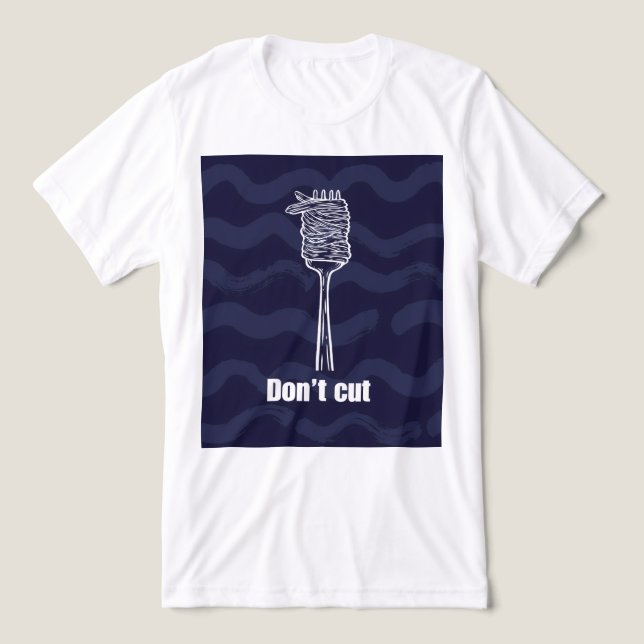 Men’s T-shirt - Don’t Cut - Italian Foodie Humor Tri-Blend Shirt (Design Front)