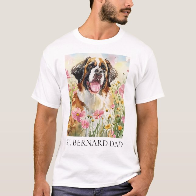 Men’s T-Shirt – Saint Bernard Dad Shirt (Front)