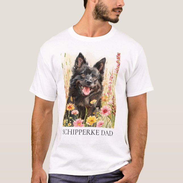 Men’s T-Shirt – Schipperke Dad Shirt for Dog Lover (Front)