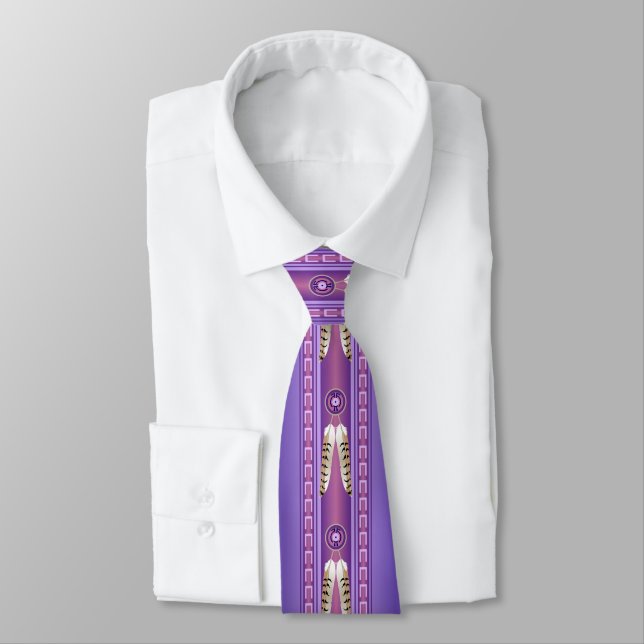 Men’s Ties (Crazy Horse Lavender) (Tied)