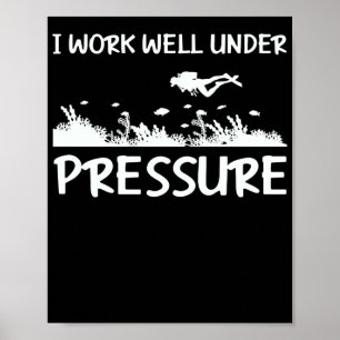 Men Scuba Diving Humour Scuba Diver Poster