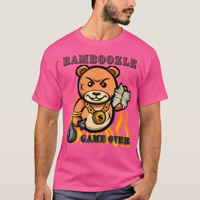 Men Shirt Funny Shirt Bear Shirt Hip-Hop Shirt (Front)