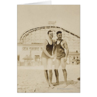 Men Standing on Beach