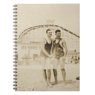 Men Standing on Beach Notebook