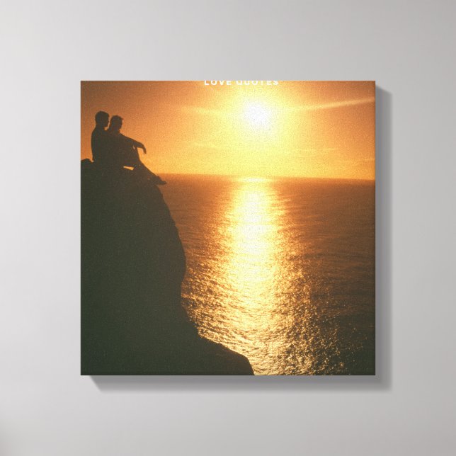 Men & Sun canvas Print (Front)