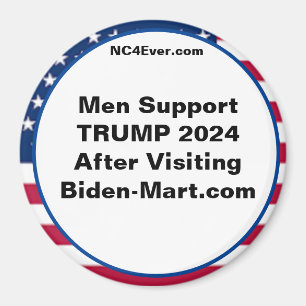Men Support TRUMP 2024 After Fridge Magnet