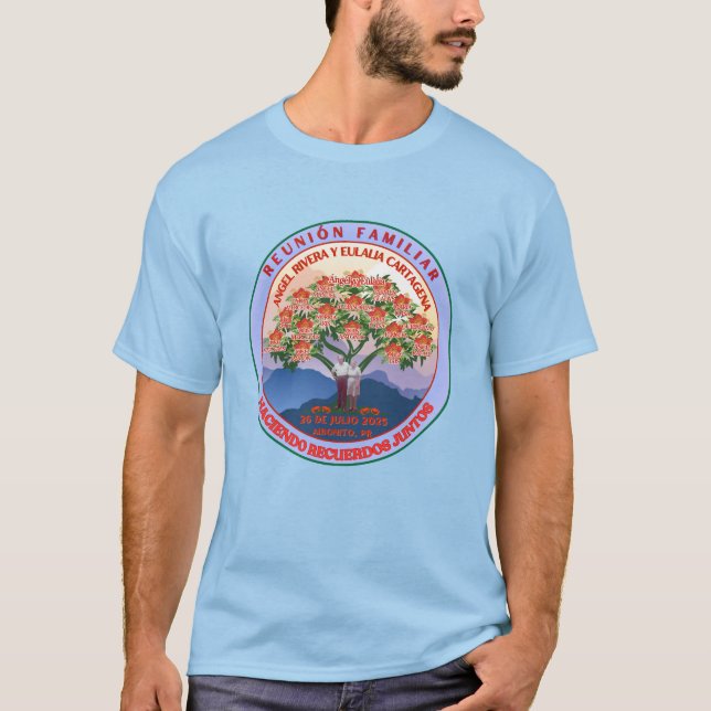 Men T-shirt 2025 Reunión Familiar (Front)