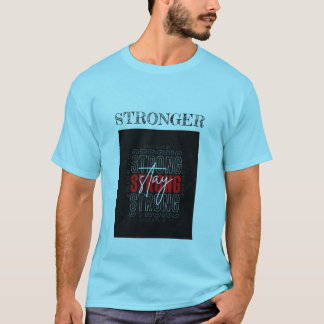 MEN T-SHIRT STRONGER CASUAL SMOOTHLY