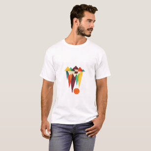 Men T-shirt with awesome jungle graphics