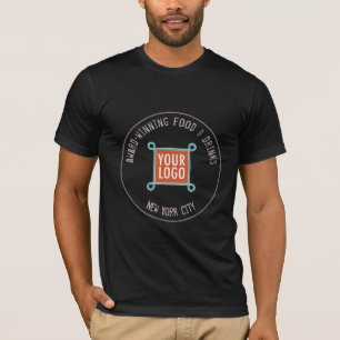 Men T-Shirt with Custom Logo on Back or Front
