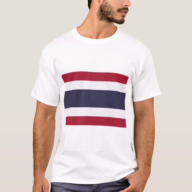 Men T Shirt with Flag of Thailand (Front)