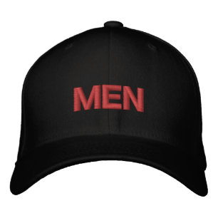 MEN Text Flexfir Wool Handsome Cool-Hat Masculine  Embroidered Hat