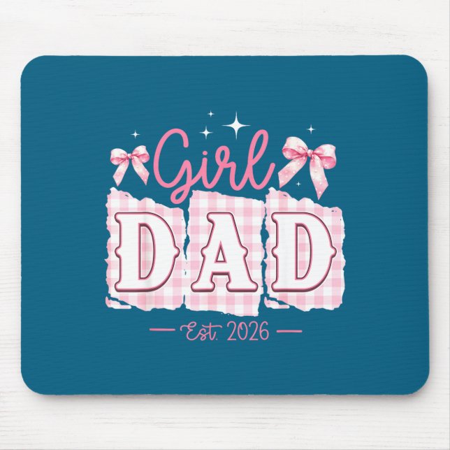 Men Time Dad Soon Daddy Baby Mouse Mat (Front)