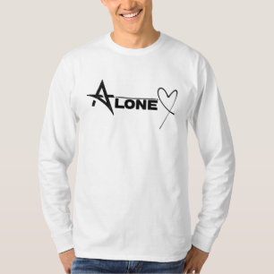 Men trendy t shirt Alone
