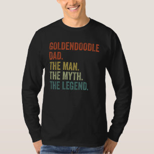 Men Vintage Dog Dad Man Myth Legend Shirt, Golden T-Shirt